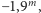 −1,9m, 