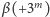  m (+3 |β ) 