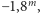−1,8m, 