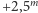 |+2,5m 