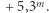 |+ 5,3m. 