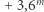  m |+ 3,6 