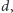 d, 