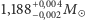  +0,004 |1,188−0,002M 
