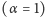 (α = 1) 