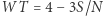 |WT = 4− 3S/N 