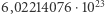 6,02214076 ⋅1023 