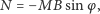=−MBsinφ, N 