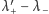 | ′ λ +− λ−