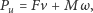 ω Pu = Fv +M , 