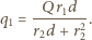  -Qr1d-- q1 = r2d + r2. 2 