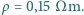ρ = 0,15Ω