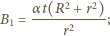  αt(R2 +r2) B1 = -----2----; r 