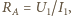 |RA= U1/I1, 