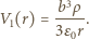  b3ρ V1(r) =---- . 3 ε0r 
