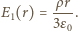 E (r) = ρr-. 1 3ε0