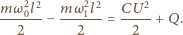 m----- − m-----= CU---+ Q. 2 2 2 