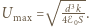 √d3k max=4ℰ0S. |U 