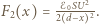  -ℰ0SU2- F2(x) = 2 d−x 2. 
