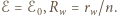 |ℰ = ℰ0, Rw= rw/n. 