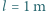 l = 1 m 
