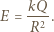  kQ E = --2 . R 