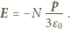 E = −N 