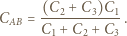  -(C2 +-C3)C1---- CAB= C1 + C2 + C3 . 