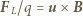 FL/q = u × B 