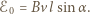 ℰ0 = Bvl sin α. 