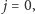 | j = 0, 