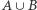 |A∪ B 