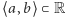 ⟨a,b⟩ ⊂R 