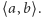 |⟨a,b⟩. 