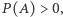 P (A) > 0, 