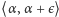 |⟨α ,α +є⟩ 