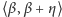 ⟨β,β + η⟩ 