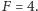 |F = 4.