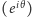  iθ (e ) 