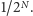  N 1/2 .
