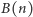 B(n) 