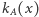 |kA(x) 