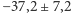 |−37,2± 7,2 