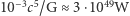 10−3c5/G ≈ 3⋅1049W 
