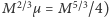 2~3µ=M5~3/4) M 