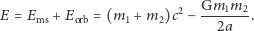 E = Ems + Eorb = (m1 