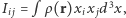 |Ii j = p ρ(r)xix jd3x,