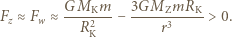 MKmMZmRK G------ 3G--------- Fz ≈ Fw ≈ R2 − r3 > 0. K 
