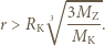  √ ----- Z r > RK 3 3M--. K M 