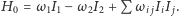 |H0 = ω 1I1− ω 2I2 + P ω i jIiI j. 